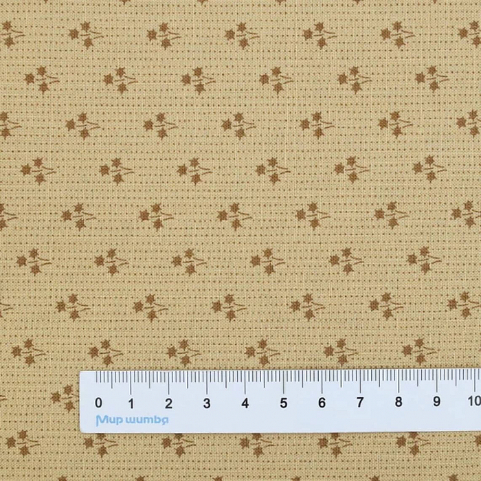 Ткань хлопок пэчворк бежевый, фактура, Stof (арт. 4514-233)