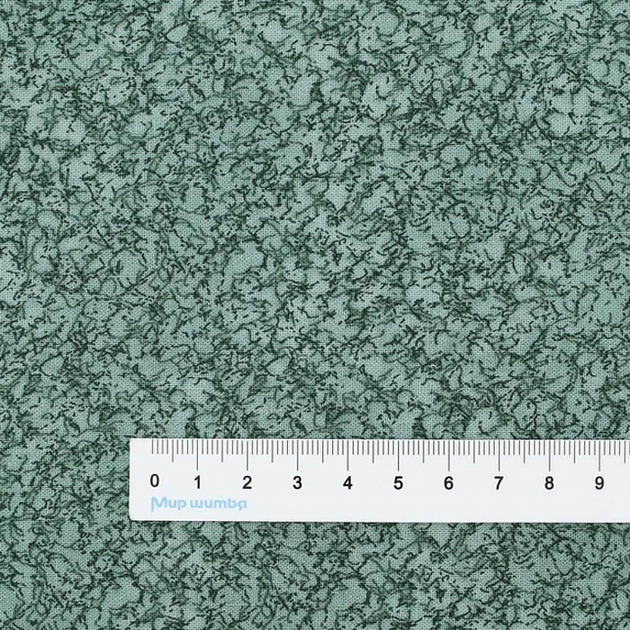 Ткань хлопок пэчворк бирюзовый, фактура, Stof (арт. 4515-271)