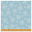 Ткань хлопок пэчворк голубой, цветы, Windham Fabrics (арт. 52570-5)