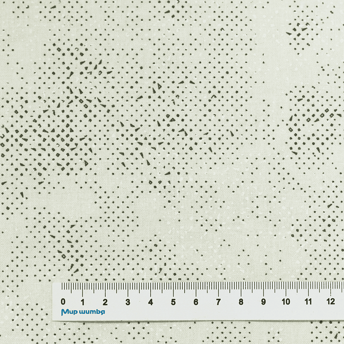 Ткань хлопок пэчворк белый, горох и точки, Moda (арт. 1660-132)