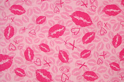 Ткань 100% хлопок [Kiss-C7323 Pink]