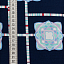 Ткань хлопок пэчворк синий, полоски бордюры геометрия восточные мотивы, ALFA (арт. AL-4838)
