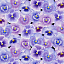 Ткань хлопок пэчворк фиолетовый сиреневый, цветы, Henry Glass (арт. 216104)
