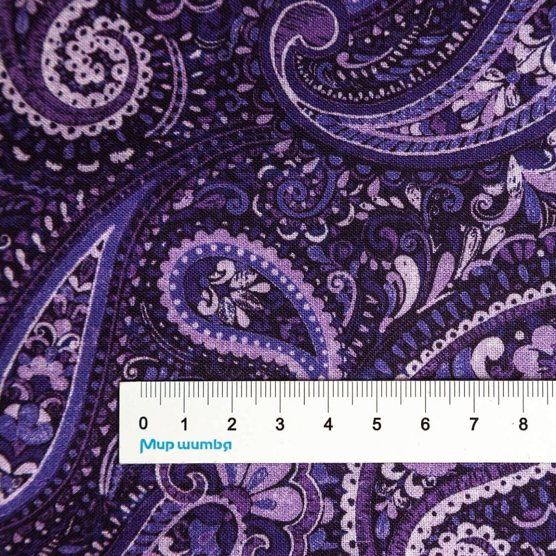 Ткань хлопок ткани на изнанку фиолетовый, пейсли, Blank Quilting (арт. CX6363-Girl)