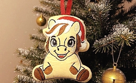 Игрушка-коняшка на ёлку