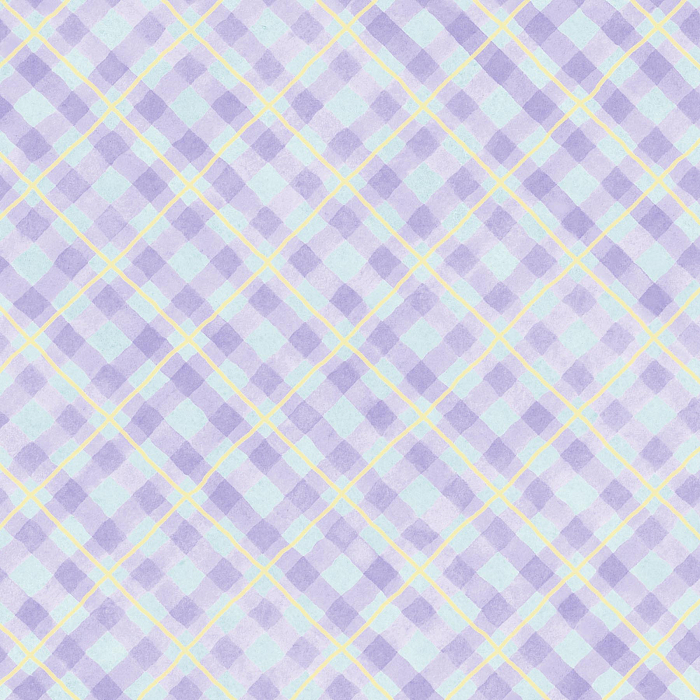 Ткань хлопок пэчворк голубой сиреневый, клетка, Henry Glass (арт. 216102)
