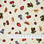 Ткань хлопок пэчворк серый, клетка ягоды и фрукты, Maywood Studio (арт. MAS10307-E)