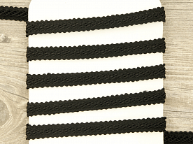Тесьма интерьерная PEGA черный 10 мм