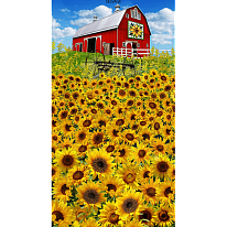 Панель 100% хлопок [FARM-C6475-SUNFLOWER]