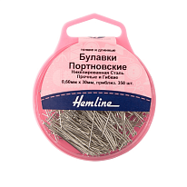 Булавки гвоздики портновские Hemline арт. 701 33 мм 350 шт.
