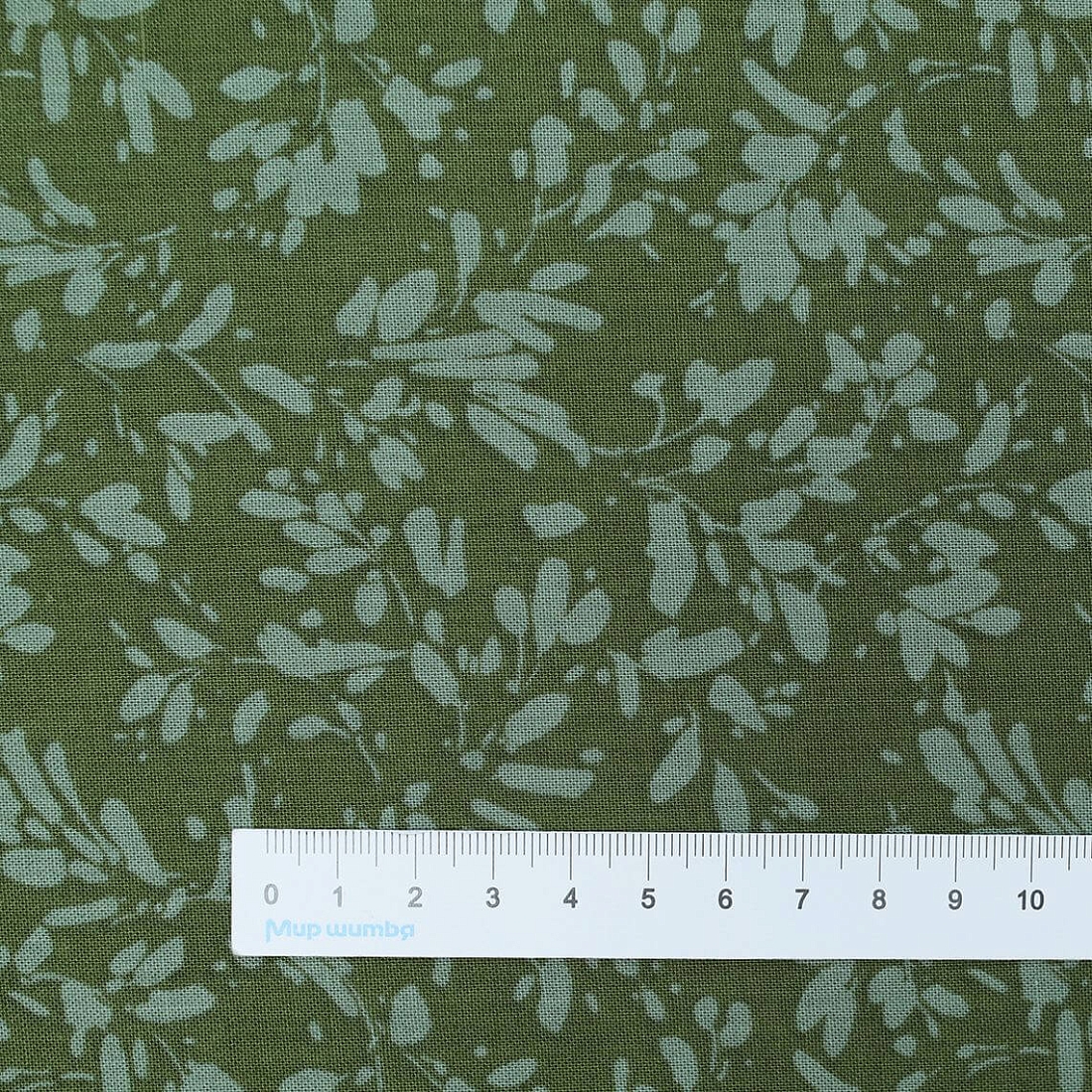 Ткань хлопок для пэчворка для одежды зеленый, флора, Wilmington Prints (арт. 3041 17806 777)