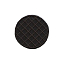 Нашивка «Заплатка-клетка в круге», черная