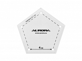 Линейка для пэчворка Aurora AU-6180 Пятиугольник 4 см