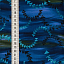 Ткань хлопок пэчворк синий черный, полоски геометрия завитки, ALFA (арт. 225789)