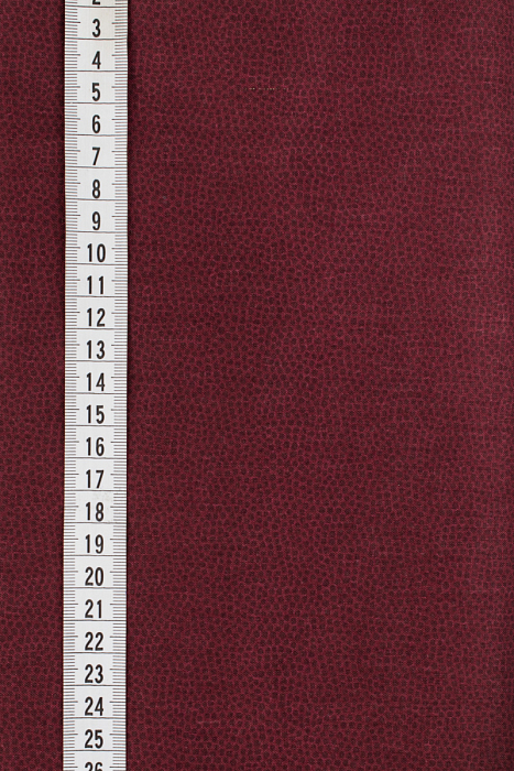 Ткань хлопок пэчворк бордовый, горох и точки, ALFA (арт. 213675)
