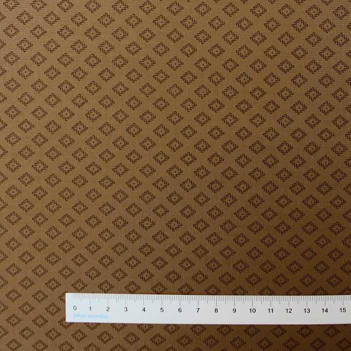 Ткань хлопок пэчворк коричневый, геометрия, Maywood Studio (арт. MAS9709-A)
