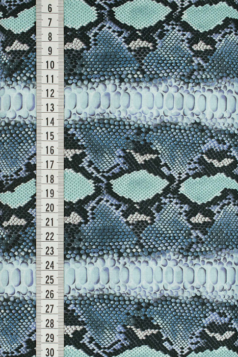 Ткань хлопок пэчворк голубой, бордюры фактура, ALFA Z DIGITAL (арт. 224308)