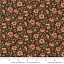Ткань хлопок для пэчворка красный зеленый коричневый, цветы, Moda (арт. 44186 13)