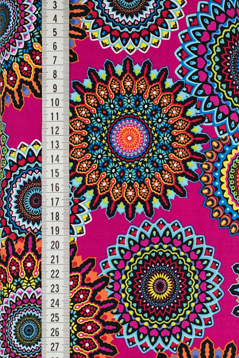 Ткань хлопок пэчворк разноцветные, геометрия, ALFA (арт. 234788)