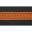 Кружево вязаное хлопковое Alfa AF-379-083 23 мм оранжевый