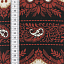 Ткань хлопок пэчворк черный бордовый, полоски цветы бордюры, ALFA (арт. 225622)