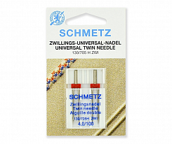 Иглы стандартные Schmetz двойные № 100/4.0 2 шт.