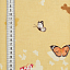 Ткань хлопок пэчворк бежевый, птицы и бабочки, ALFA (арт. 212950)