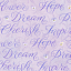 Ткань хлопок пэчворк фиолетовый сиреневый, надписи птицы и бабочки, Henry Glass (арт. 216106)