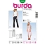 Выкройка женская Burda арт. 7050 брюки-клёш, брюки-капри