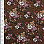 Ткань хлопок плательные ткани розовый коричневый, мелкий цветочек, ALFA C (арт. 128500)
