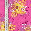 Ткань хлопок пэчворк розовый малиновый, цветы, ALFA (арт. AL-6410)