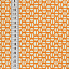 Ткань хлопок пэчворк оранжевый, геометрия, ALFA (арт. 232301)