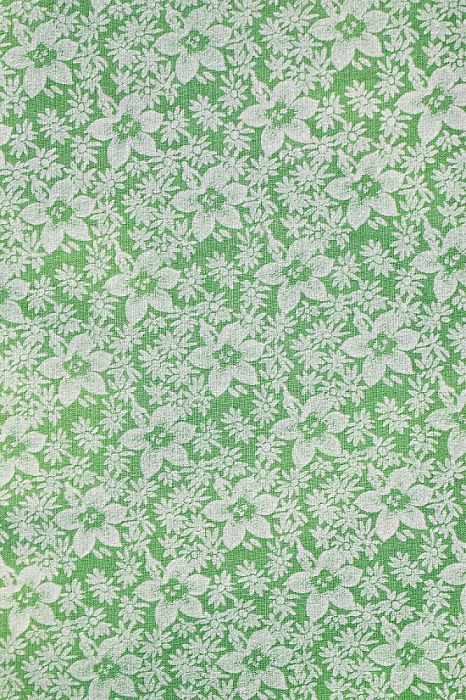 Ткань хлопок пэчворк зеленый, мелкий цветочек цветы, Benartex (арт. )