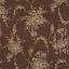 Ткань хлопок пэчворк бежевый коричневый, цветы, Lecien (арт. 231724)