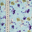 Ткань хлопок пэчворк белый голубой сиреневый, цветы, ALFA (арт. 229537)