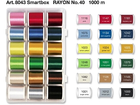 Набор ниток для вышивки Madeira арт. 8043 Rayon №40 18 x 1000 м