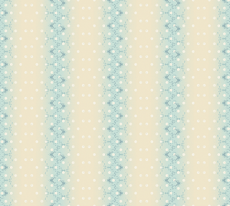 Ткань хлопок пэчворк бежевый голубой, цветы детская тематика горох и точки, Stof (арт. 4507-887)
