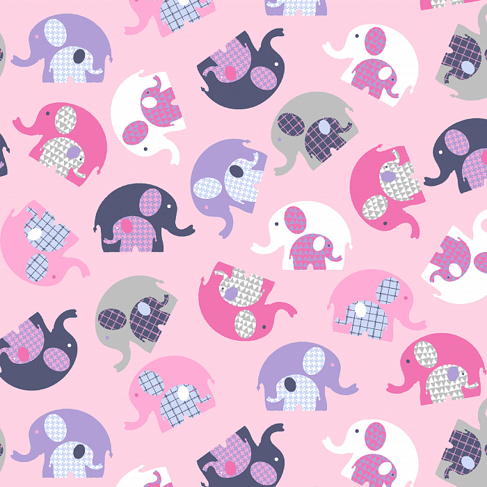 Ткань фланель пэчворк розовый, детская тематика, Windham Fabrics (арт. 250742)