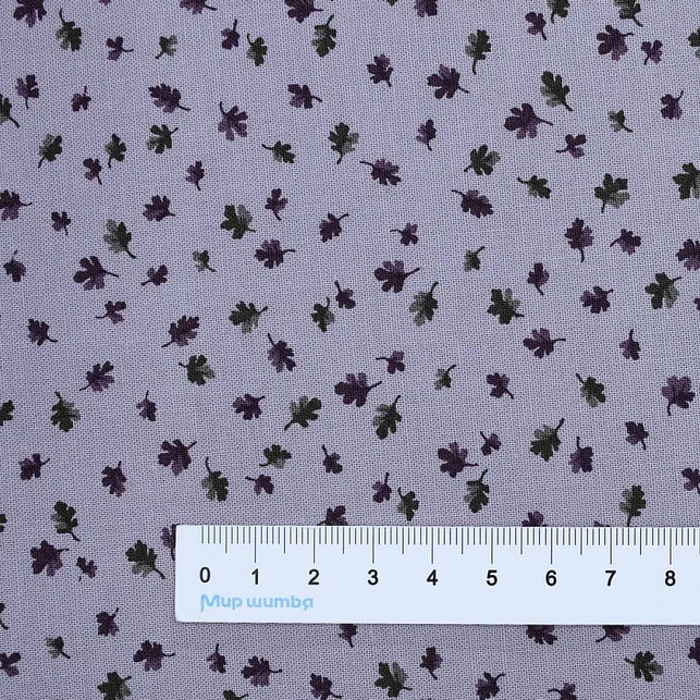 Ткань хлопок пэчворк сиреневый, флора, Stof (арт. 4514-273)