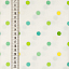 Ткань хлопок пэчворк белый разноцветные, геометрия горох и точки, ALFA (арт. AL-6252)