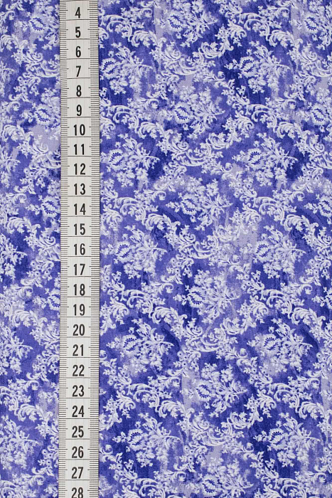 Ткань хлопок пэчворк фиолетовый, мелкий цветочек цветы, ALFA (арт. 229430)