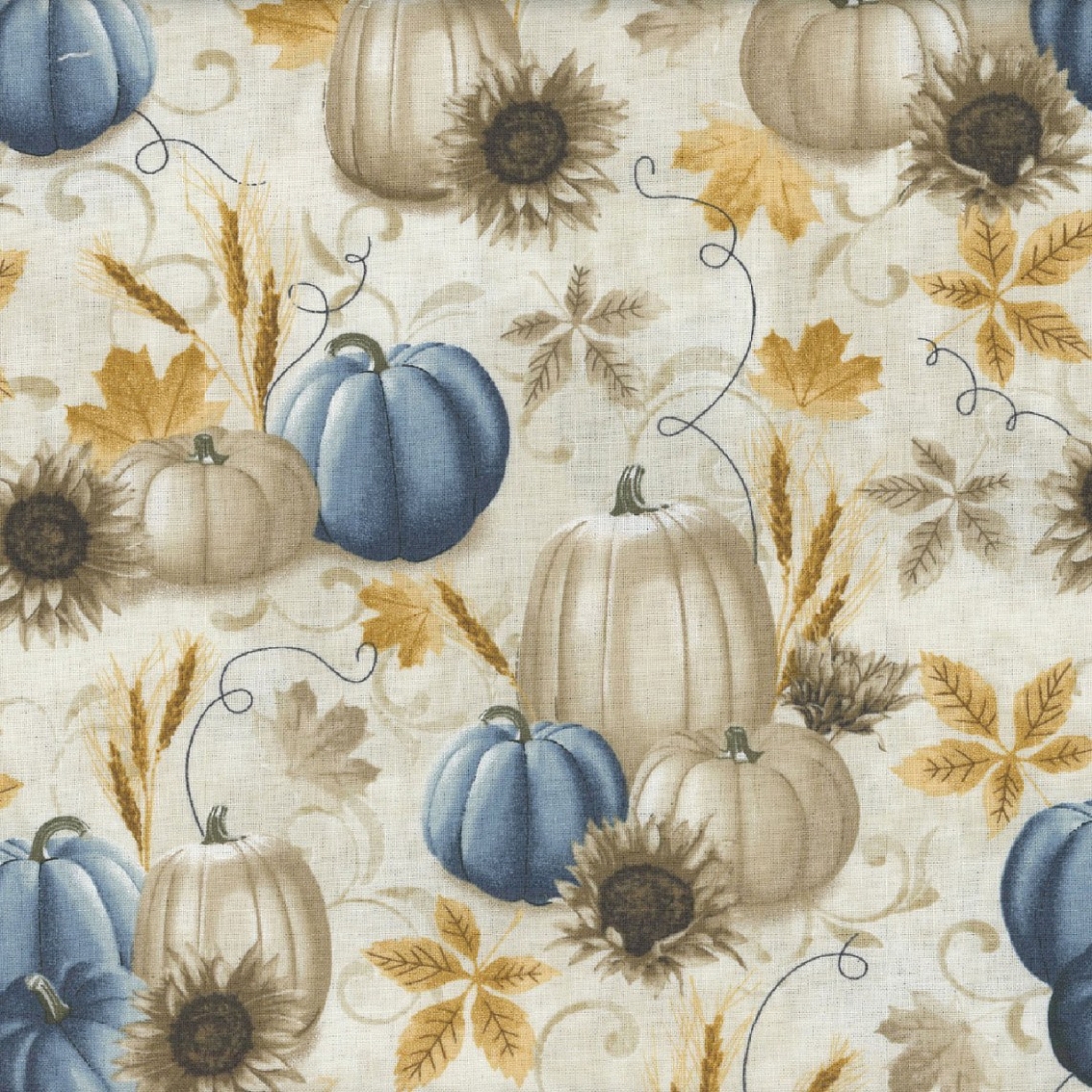 Ткань хлопок для пэчворка разноцветные, овощи осень, Blank Quilting (арт. 4071-42 Multi)