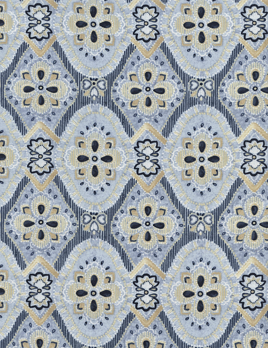 Ткань хлопок пэчворк серый голубой, дамаск, Timeless Treasures (арт. 116691)