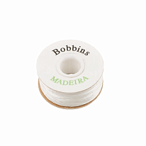 Нить нижняя в шпулях Madeira 308 W Bobbins №150 120 м белый