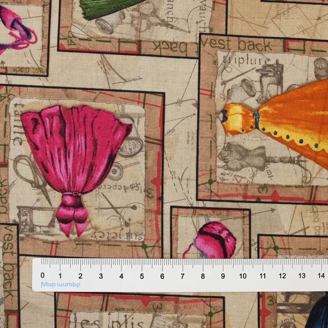 Ткань хлопок для пэчворка бежевый, рукоделие, Blank Quilting (арт. 2590-35)