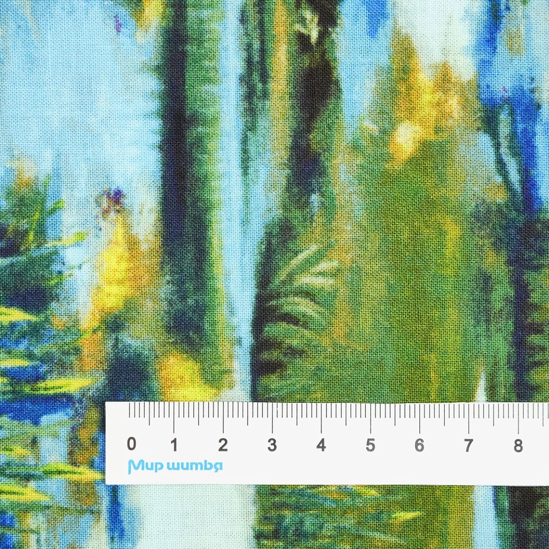 Ткань хлопок для пэчворка зеленый, природа флора, Studio E (арт. 5416-11)
