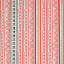 Ткань хлопок пэчворк красный розовый белый, полоски завитки, ALFA (арт. 232122)