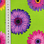 Ткань хлопок пэчворк зеленый разноцветные, цветы, ALFA (арт. 212954)