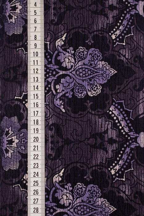 Ткань хлопок пэчворк фиолетовый сиреневый, дамаск, ALFA (арт. 229712)