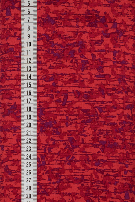 Ткань хлопок пэчворк красный бордовый, муар, ALFA (арт. 232335)